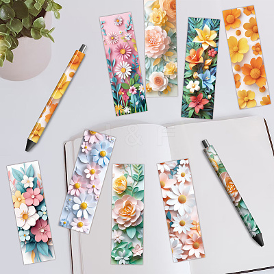 12Pcs Plastic Rub on Transfer Stickers DIY-WH0611-017-1