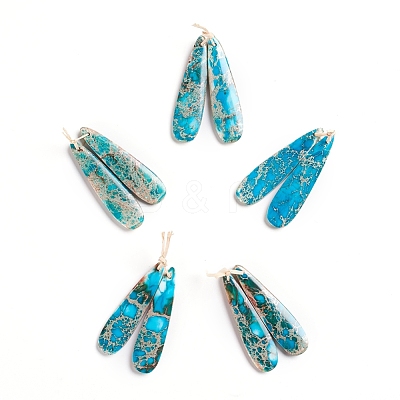 Natural Imperial Jasper Pendants G-G827-03U-1