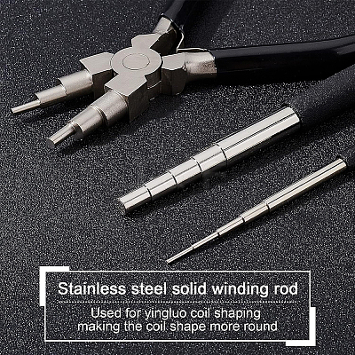 45# Carbon Steel 6-Step Multi-Size Wire Looping Forming Pliers TOOL-BC0001-11B-1