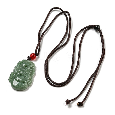 Natural Jadeite Pendant Necklaces G-H306-05-05-1