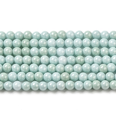 Cubic Zirconia Imitation Pearl Bead Strands ZIRC-P109-03A-06-1