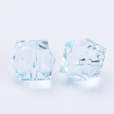 Transparent Acrylic Beads X-TACR-Q259-8mm-V38-1