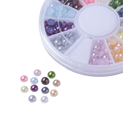 ABS Plastic Cabochons OACR-X0006-09-4mm-1