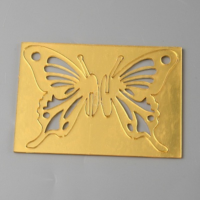 Acrylic Mirror Butterfly Cupcake Toppers FIND-WH0152-208F-1
