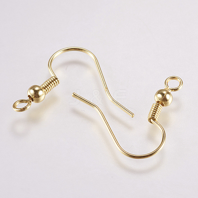 Brass Earring Hooks KK-F737-42G-RS-1