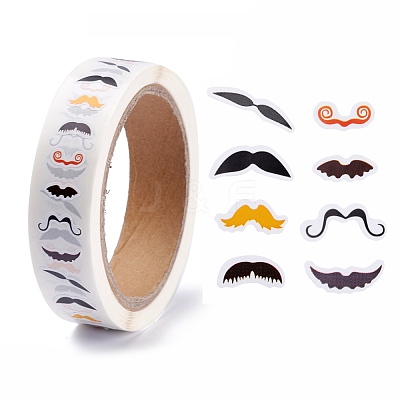 Self Adhesive Beard Pattern Sticker DIY-I067-01-1