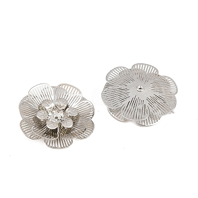 Brass Filigree Cabochons KK-CBACEE9-02D-P-1