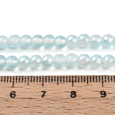Baking Paint Transparent Glass Beads X1-DGLA-N011-4mm-05-1