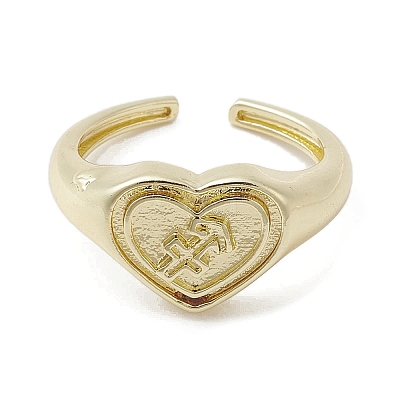 Brass Adjustable Open Rings RJEW-K257-86G-09-1