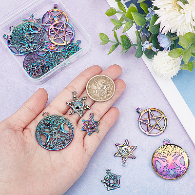 20Pcs 5 Style Plated Alloy Pendants FIND-CA0005-69-1