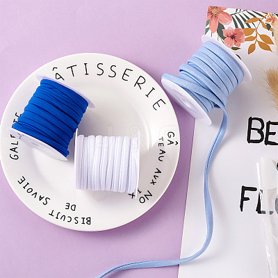 3 Colors Flat Polyester Elastic Cord EC-TA0001-04-1