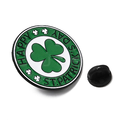Saint Patrick's Day Alloy Enamel Brooches JEWB-D310-05EB-02-1