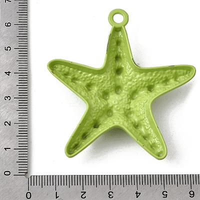 Spray Paint Alloy Big Pendants X-FIND-H055-14-1