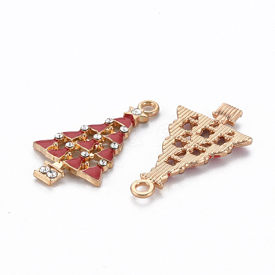 Rack Plating Alloy Enamel Pendants ENAM-S126-044-NR-1