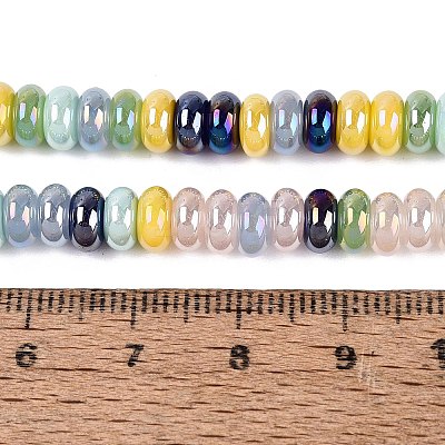 Electroplate Glass Beads Strands EGLA-Q132-05A-01-1