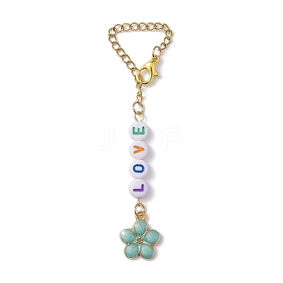 LOVE Acrylic Cup Charms HJEW-JM01837-1