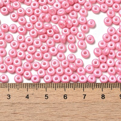 Baking Paint Luster Glass Seed Beads SEED-B001-04A-01-1