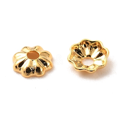Brass Bead Cap X-KK-F824-028G-1