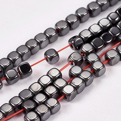 Non-magnetic Synthetic Hematite Beads Strands X-G-J172-3x3mm-04-1