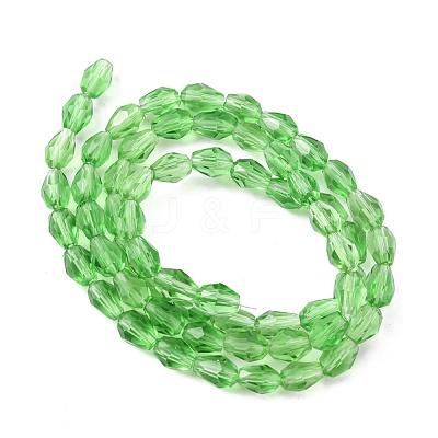 Glass Beads Strands GLAA-R024-6x4mm-6-1
