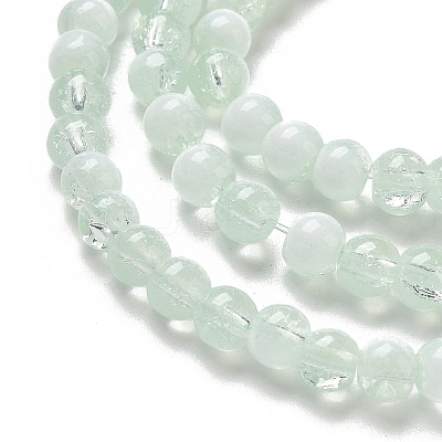 Crackle Glass Beads Strands GLAA-U001-4mm-01-1