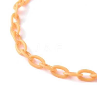 Personalized ABS Plastic Cable Chain Necklaces NJEW-JN03220-02-1