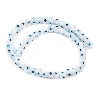 Handmade Evil Eye Lampwork Beads Strands LAMP-Z021-01A-1