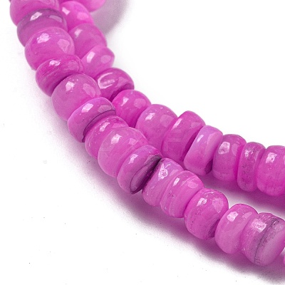 Dyed Natural Freshwater Shell Beads Strands X1-BSHE-G039-07L-1