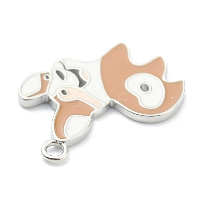 Brass Enamel Pendants KK-H755-02P-1