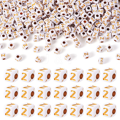 Opaque Acrylic Beads MACR-TAG0001-07Z-1