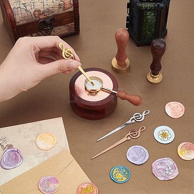 3Pcs 3 Colors Stainless Steel Sealing Wax Mixing Stirrers STAS-UN0040-10-1