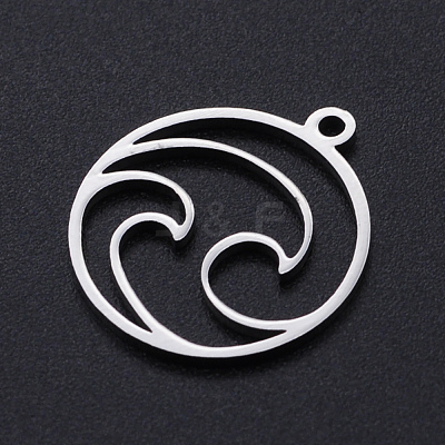 Non-Tarnish 201 Stainless Steel Laser Cut Pendants STAS-S105-T966-1-1