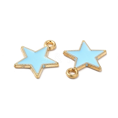 Alloy Enamel Pendants ENAM-C005-01G-02-1