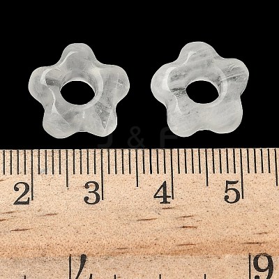 Natural Quartz Crystal European Beads G-C252-02E-1