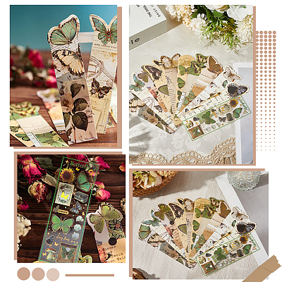 2Sets 20Pcs Paper Bookmarks AJEW-SP0002-21B-1