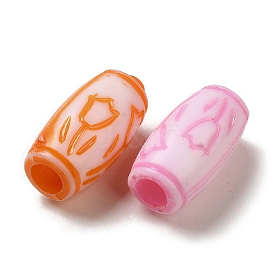 Opaque Acrylic Beads OACR-E039-02A-1