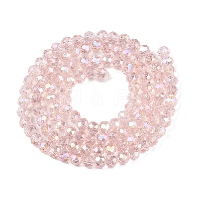 Electroplate Glass Beads Strands EGLA-A034-T6mm-B12-1