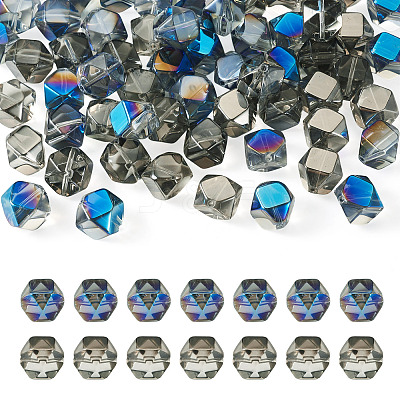 60Pcs 2 Colors Electroplate Glass Beads EGLA-TADJ0001-19A-1