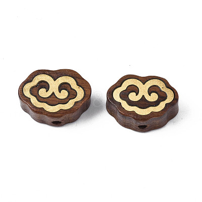 Natural Wood Undyed Beads WOOD-N013-007-1
