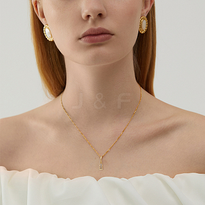 Brass Pave Clear Cubic Zirconia Pendants KK-HY0002-79-1