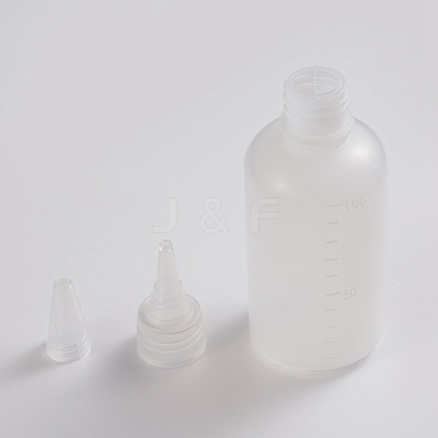Plastic Graduated Glue Bottles X-TOOL-WH0021-40-100ml-1