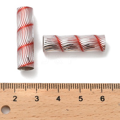 Rack Plating Aluminum Beads ALLUM-R211-01P-1