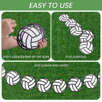 8Pcs Sports Party Decoration Paper Banner AJEW-CN0007-14A-1