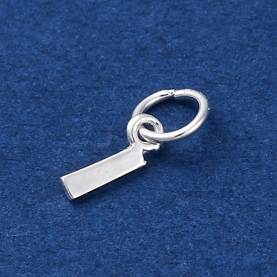 925 Sterling Silver Letter Charms STER-C012-01S-I-1