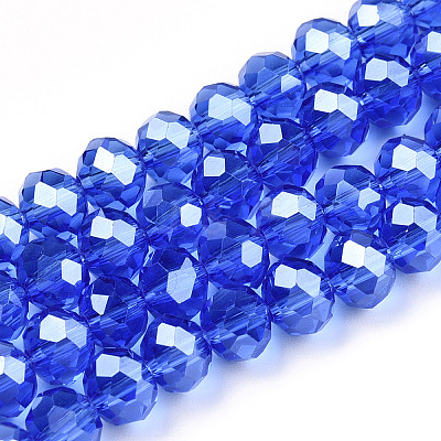 Electroplate Glass Beads Strands EGLA-A034-T2mm-A32-1