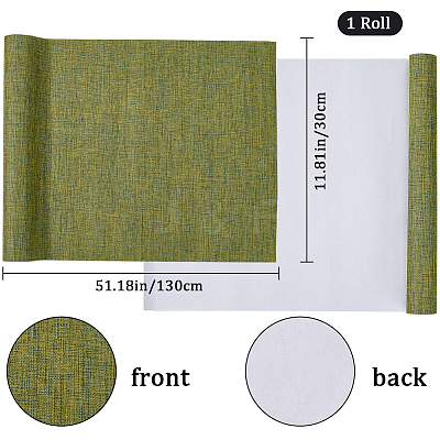 DIY Imitation Linen Fabric DIY-WH0349-139K-1
