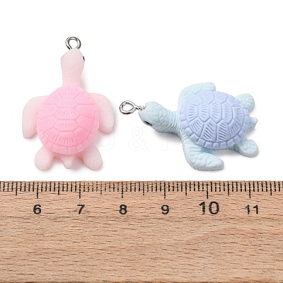 Opaque Resin Pendants FIND-H069-04P-1
