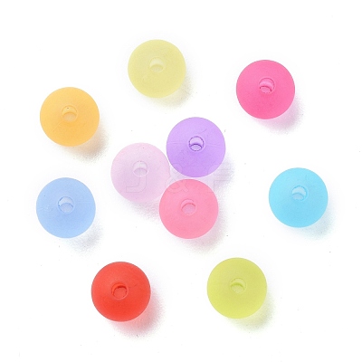 Transparent Acrylic Ball Beads FACR-R021-6mm-M-1