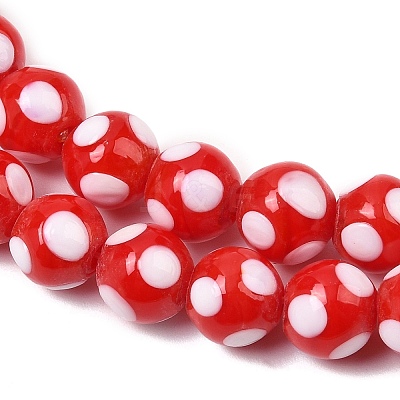 Handmade Lampwork Beads LAMP-D002-10mm-01A-1