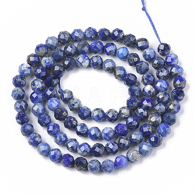 Natural Lapis Lazuli Beads Strands G-G682-40-4mm-1